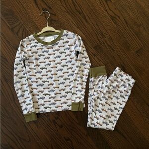LAKE Pajamas Kids Pajama Set - Off Road Cruisers Trucks Print - Size 7 EUC
